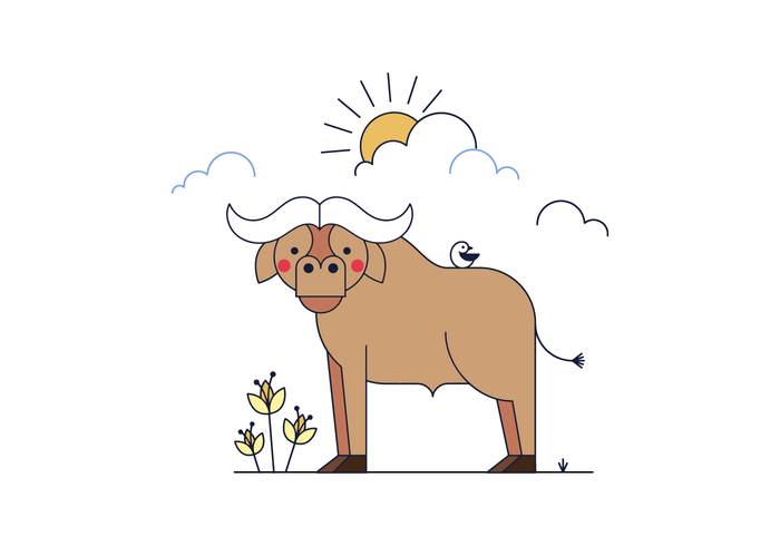 700x490 Buffalo Vector