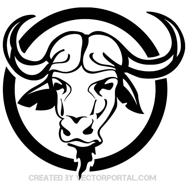 660x660 Buffalo Head Free Image Free Vector 123freevectors
