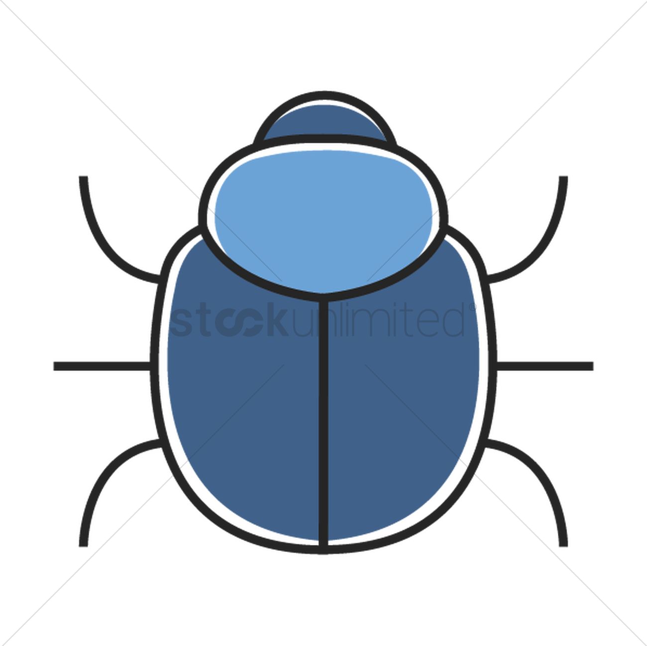 1300x1298 Bug Vector Image