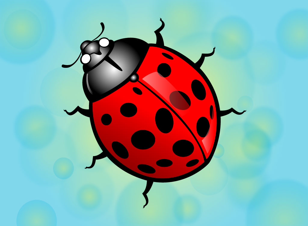 1024x750 Lady Bug Vector