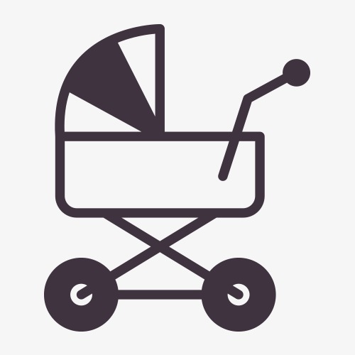 500x500 Child Car Vector, Hand Painted, Buggy, Vector Png And Vector For