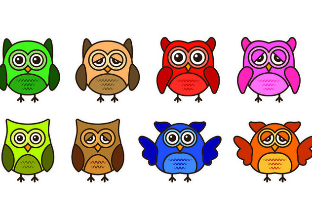 632x443 Set Of Buho Icons Free Vector Download 424215 Cannypic