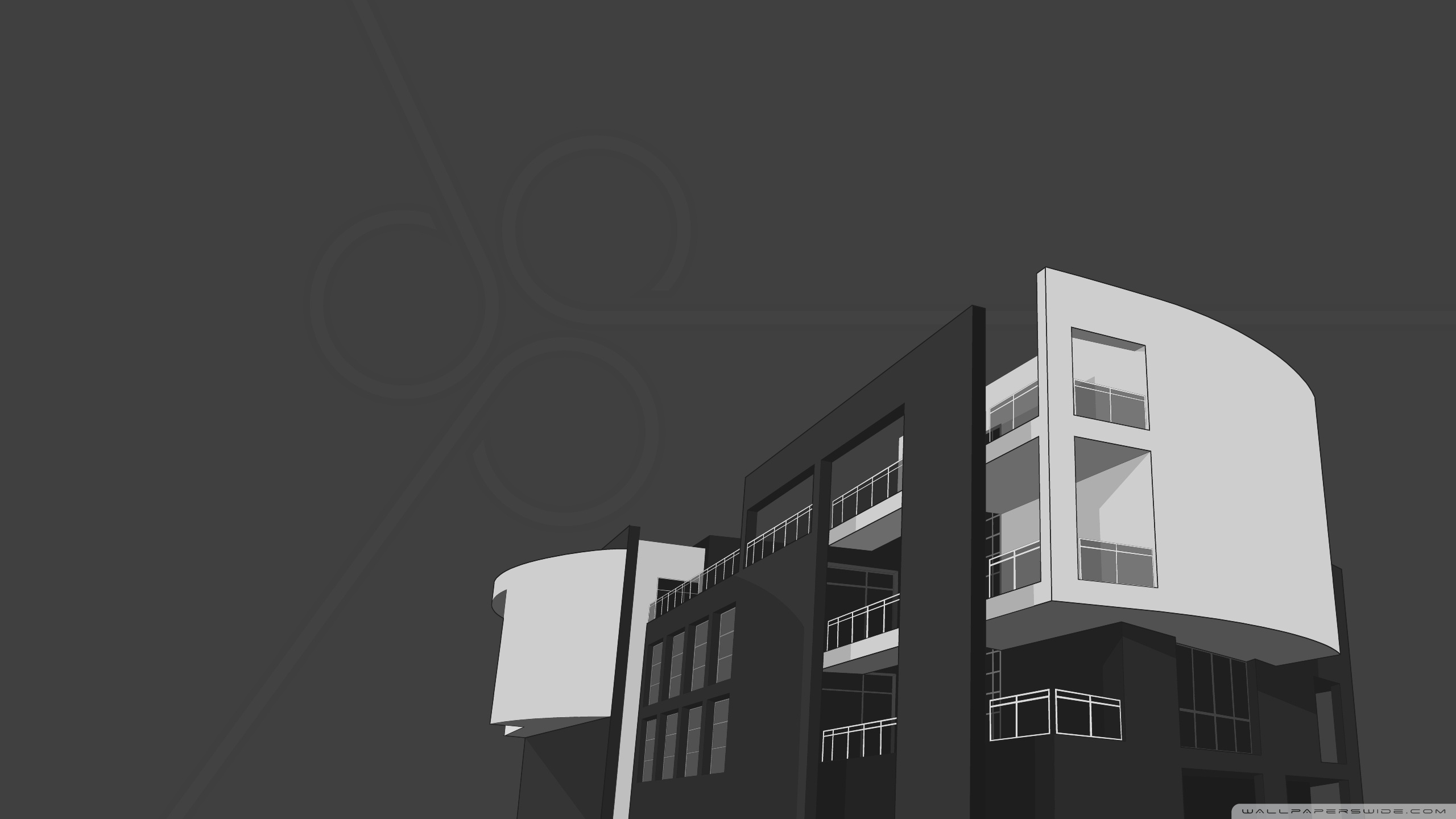 2560x1440 Building Vector Art 4k Hd Desktop Wallpaper For 4k Ultra Hd Tv