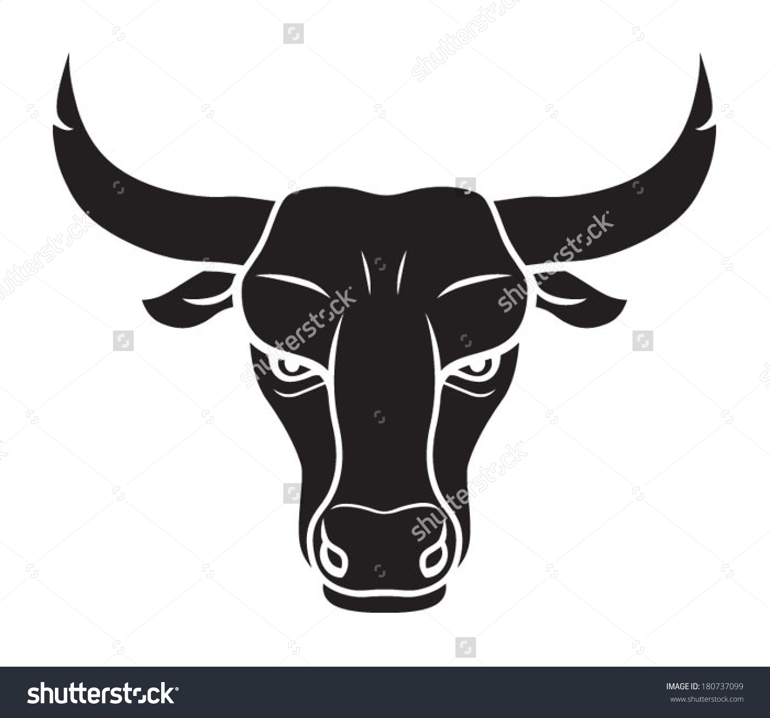 Bull Head Vector at GetDrawings | Free download