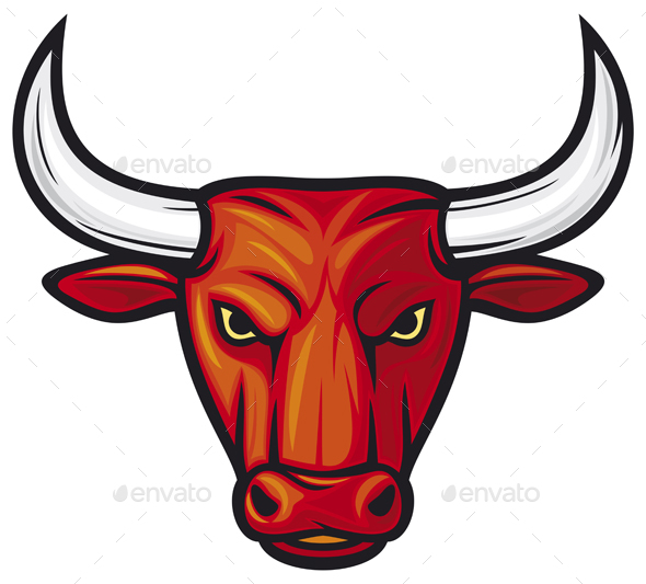 590x533 Red Bull Head Vector Illustration By Tribaliumenv Graphicriver