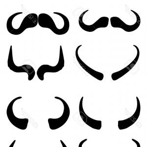 300x300 Bull Horn Isolated Trophy Vector Clipart Sohadacouri