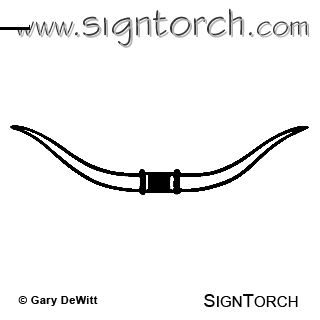 320x320 Clip Art Bull Horns 1 Signtorch Turning Images Into Vector Cut