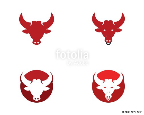 500x400 Bull Head Logo Vector Template Stock Image And Royalty Free
