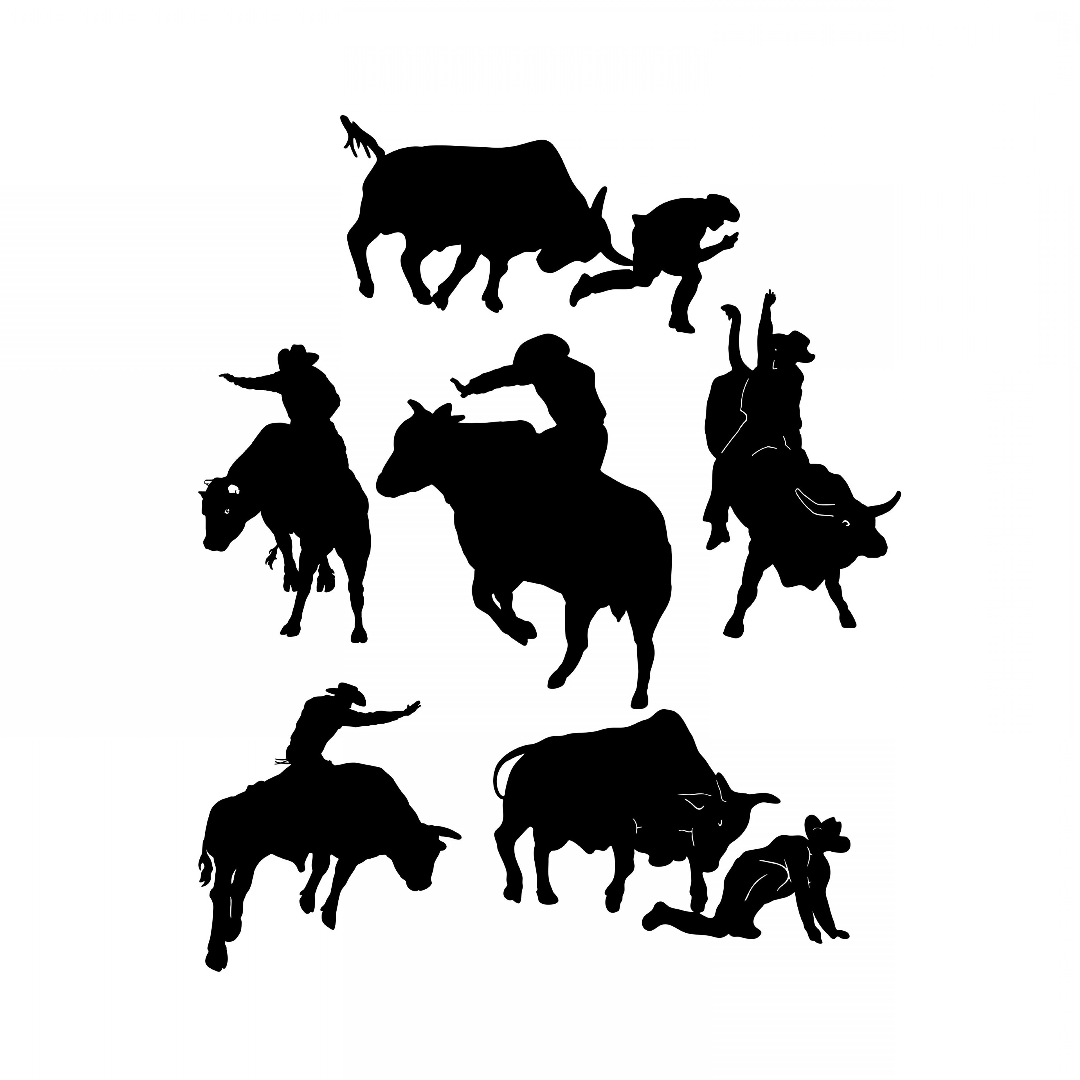 3600x3600 Bull Rider Graphics Svg Dxf Eps Png Jpg Createmepink