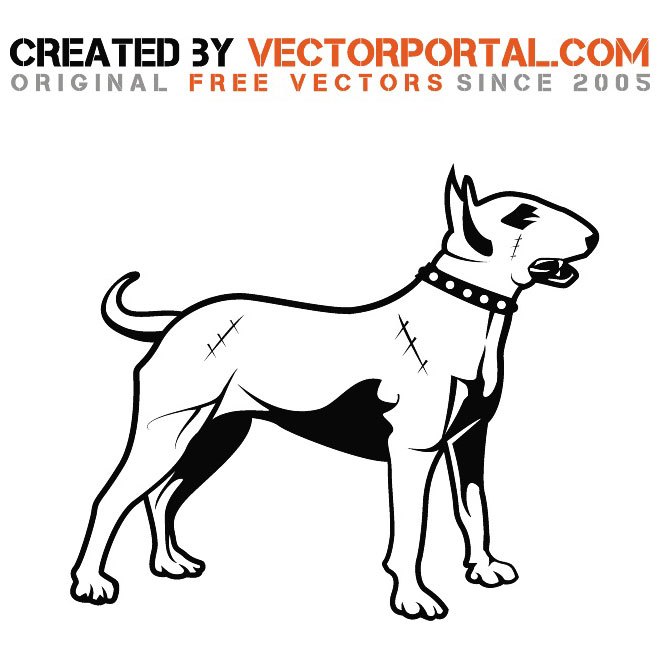 660x660 Bull Terrier Image Free Vector 123freevectors