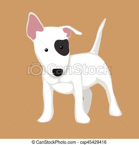 450x470 Bull Terrier Dog Vector.