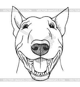 278x300 Bull Terrier Funny Face