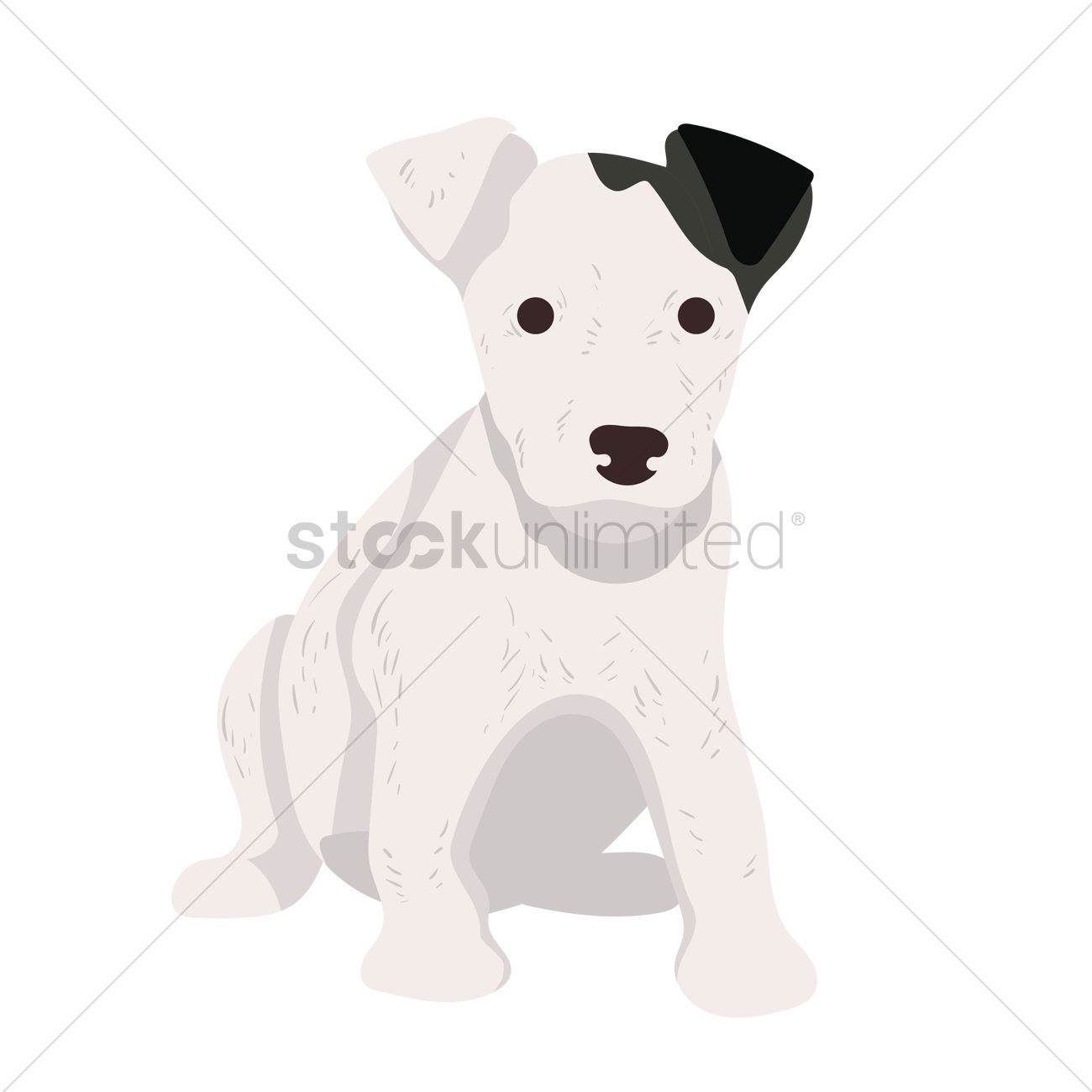 1300x1300 Free Bull Terrier Puppy Vector Image