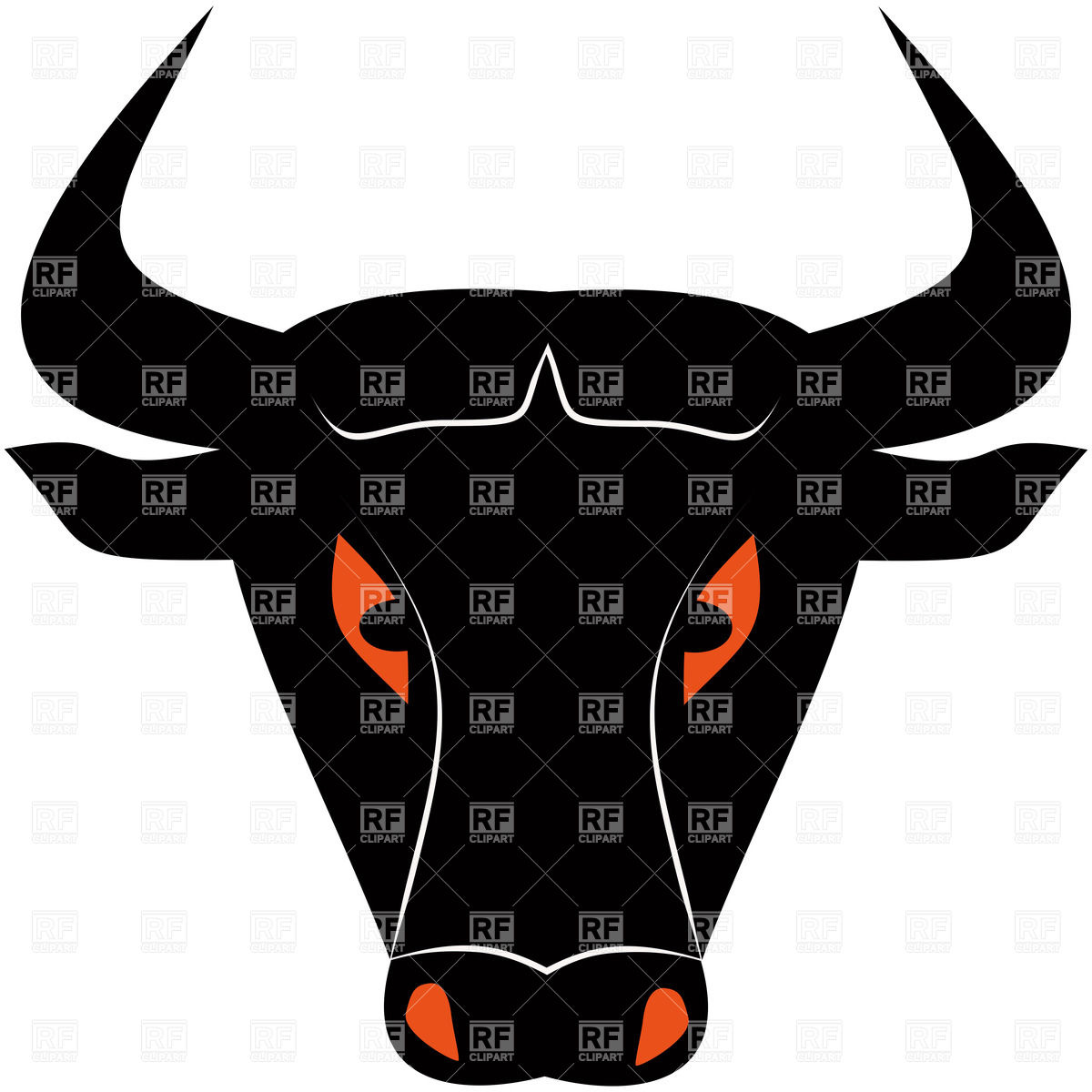 1200x1200 Head Of Angry Bull Vector Image Vector Artwork Of Plants And