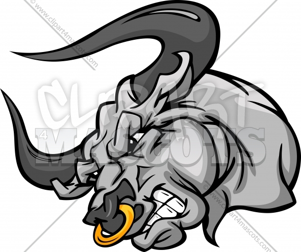 590x494 Bull Clipart Vector