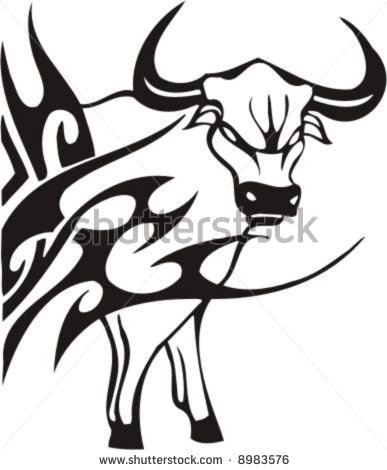 387x470 Tribal Bull