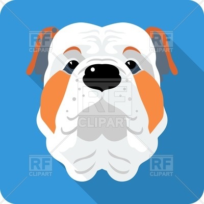 400x400 English Bulldog Face Icon Vector Image Vector Artwork Of Plants