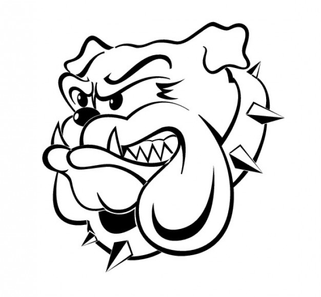 626x581 Clipart Bulldog Head Vector Free Collection