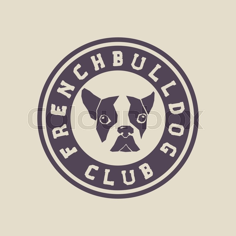 800x800 French Bulldog Club Badge. Boston Terrier. Vector Dog Logo