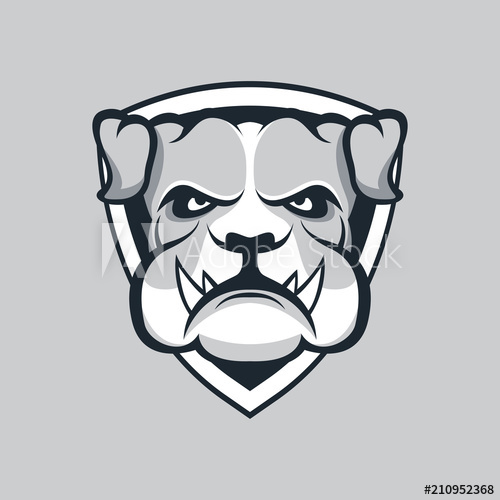 500x500 Modern Professional Logo For Sport Team. Bulldog Mascot. Bulldogs