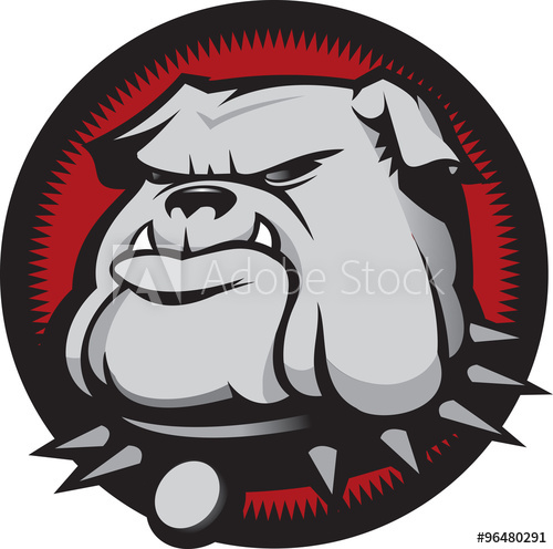 500x496 Vector Illustration Of A Bulldog Mascot