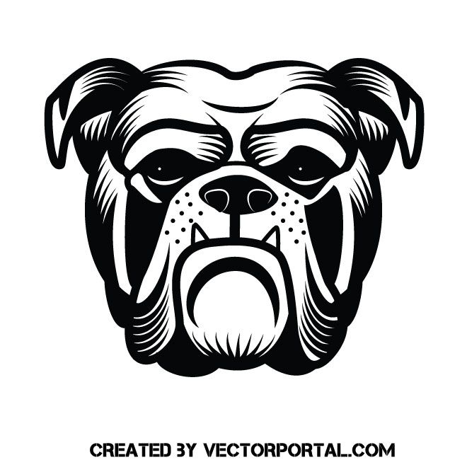 660x660 Bulldog Vector Clip Art Animal Vectors