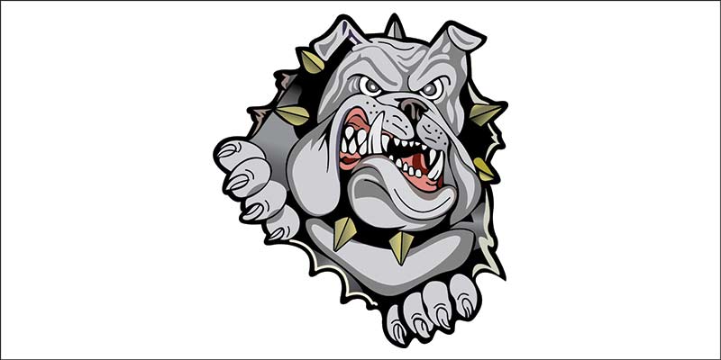 800x400 Dangerous Bulldog Vector Design