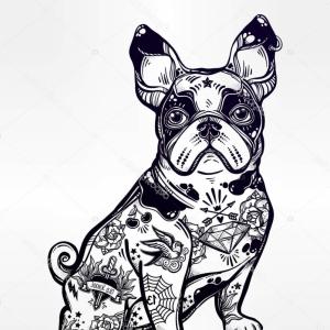 300x300 Graffiti Bull Dog Character Bulldog Vector Art Free Download Clip
