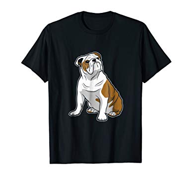 385x360 Cute English Bulldog Vector Art T Shirt Bulldog Lovers