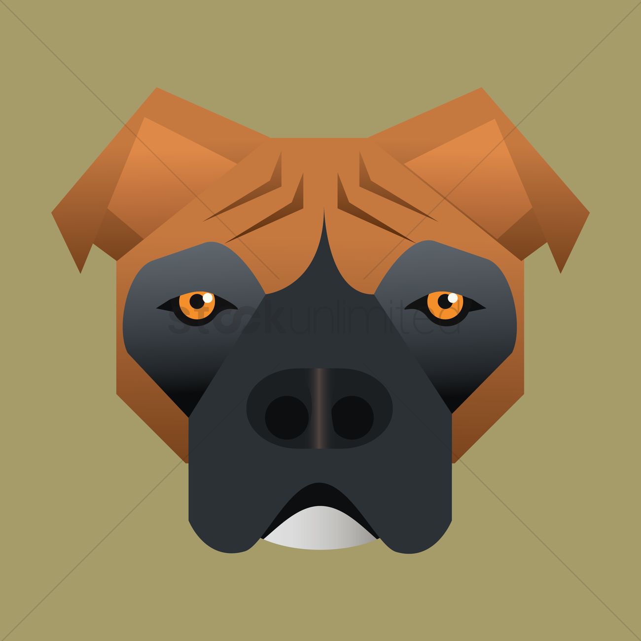1300x1300 Free Bulldog Vector Image