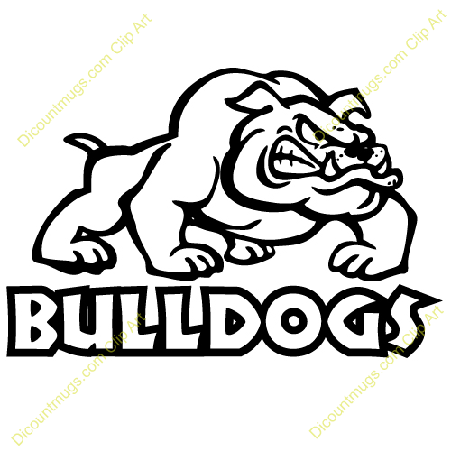 500x500 Bulldog Clipart Black And White