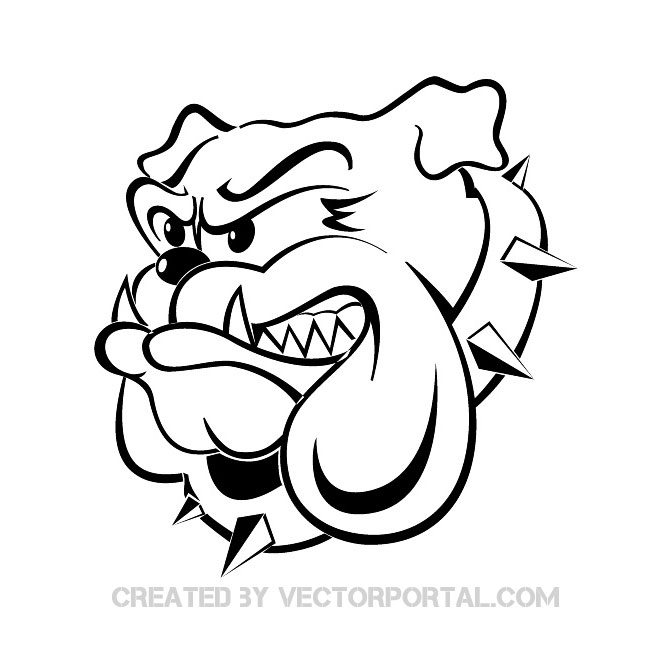 660x660 Bulldog Free Vector Graphics 123freevectors