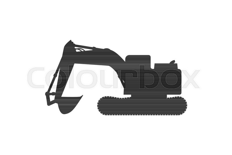800x534 Grunge Tractor Heavy Bulldozer Vector Stock Vector Colourbox