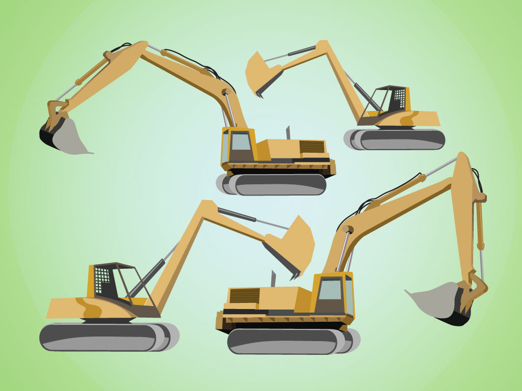 1024x768 Bulldozer Vectors
