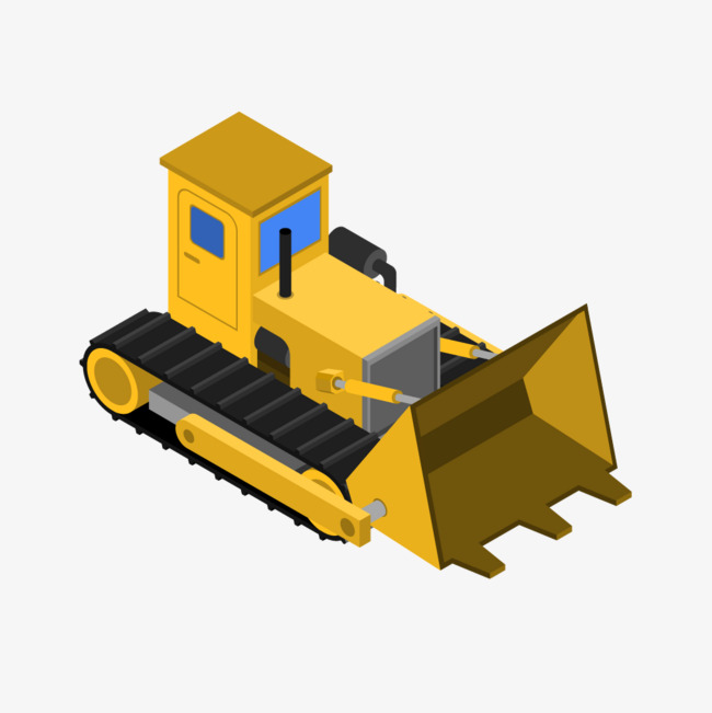 650x651 Yellow Cartoon Bulldozer, Yellow, Cartoon, Bulldozer Png And
