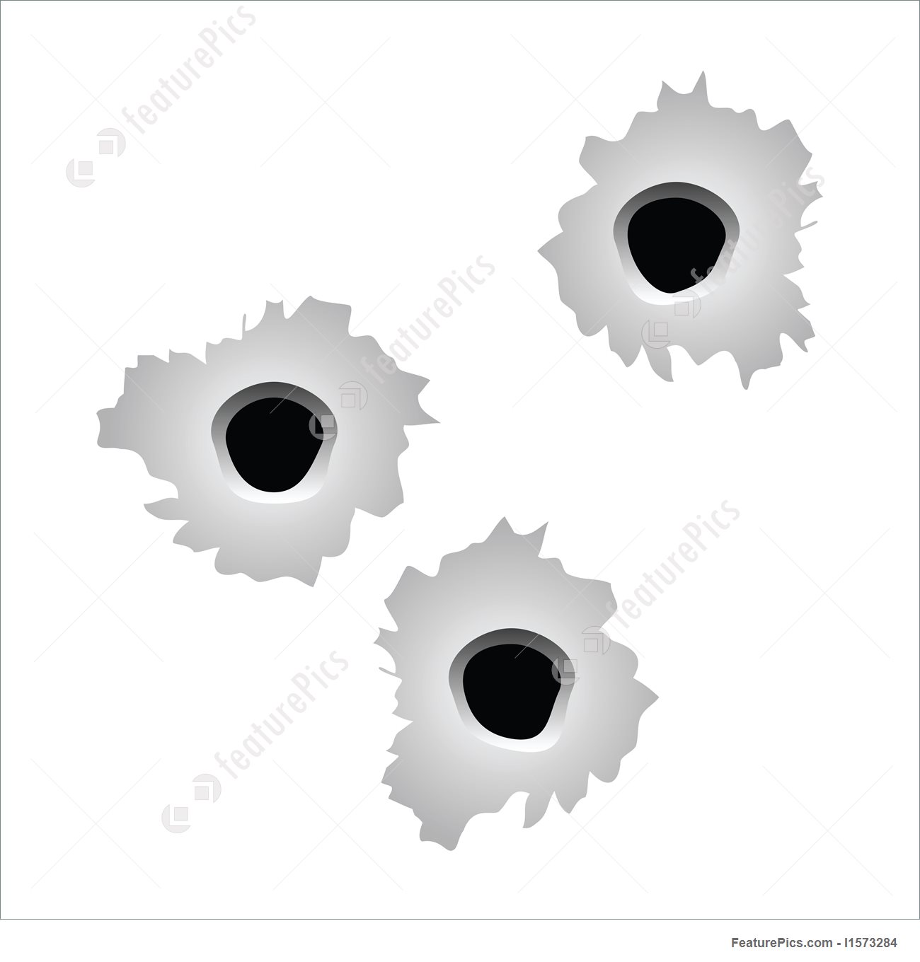 1300x1360 Bullet Holes Vector
