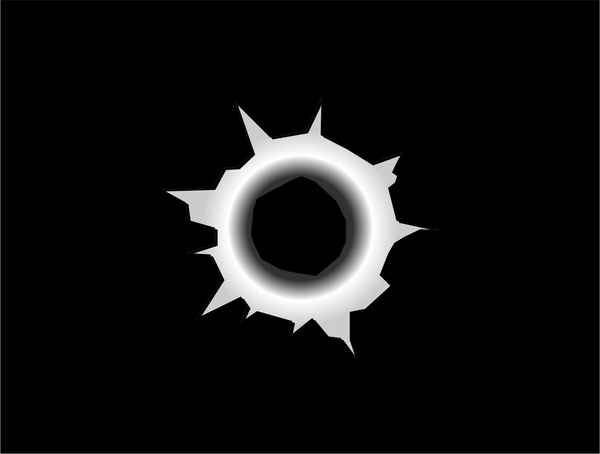 600x454 Bullet Hole Free Vector In Encapsulated Postscript Eps ( .eps