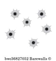 180x195 Art Print Of Bullet Holes. Vector Barewalls Posters Amp Prints
