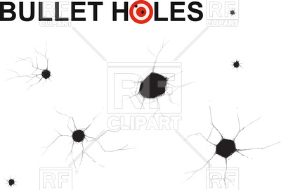 400x270 Several Bullet Holes Vector Image Vector Artwork Of Backgrounds
