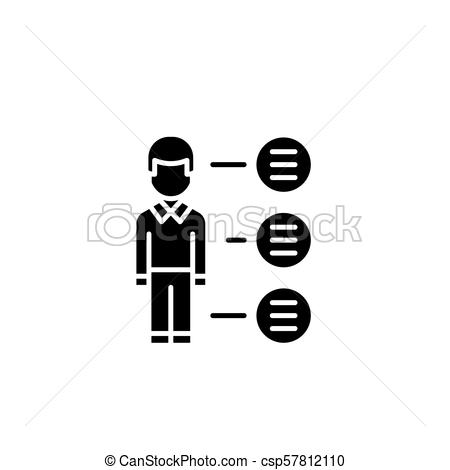450x470 Bullet Points Black Icon Concept. Bullet Points Flat Vector Symbol