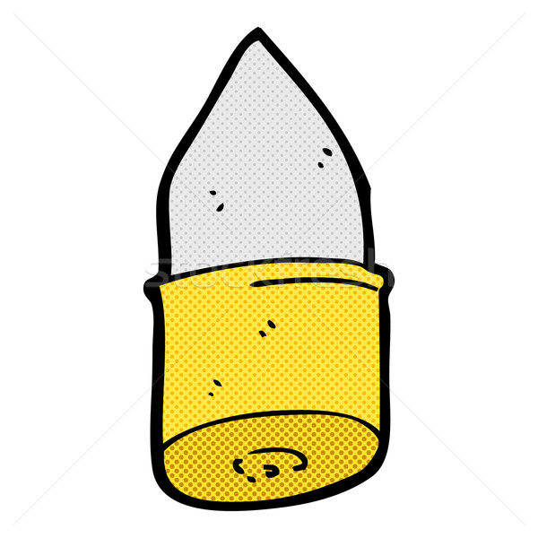 600x600 Comic Cartoon Bullet Vector Illustration Lineartestpilot