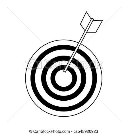 450x470 Bullseye Target Icon Image Vector Illustration Design.