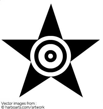 335x355 Download Black Bulls Eye Star