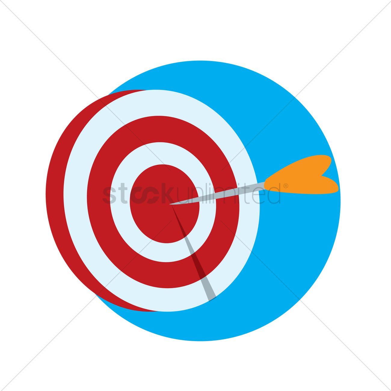 1300x1300 Archery Bullseye Vector Image