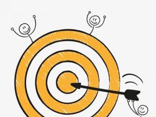 310x233 Infographic Icons And Bullseye Free Vector Free Icon Packs Ui