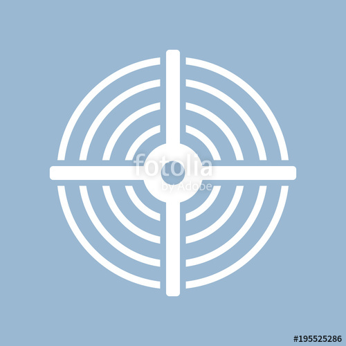 500x500 Shooting Bullseye Vector Icon Stock Image And Royalty Free Vector