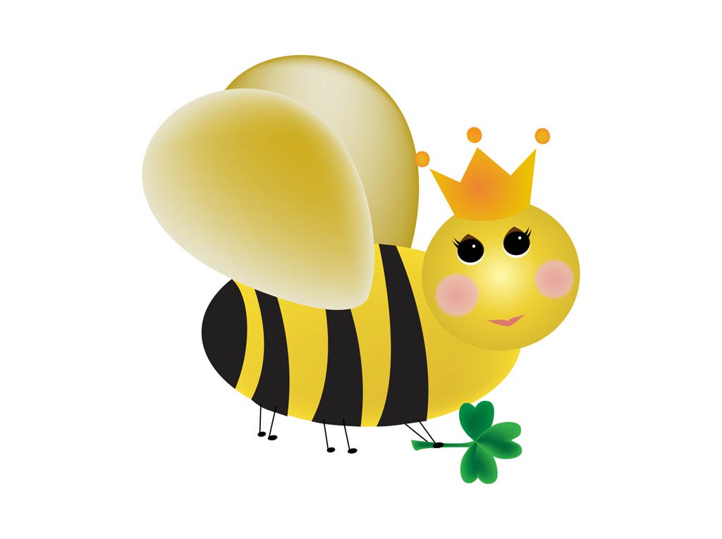 1024x765 Cartoon Queen Bee Vector Art Amp Graphics