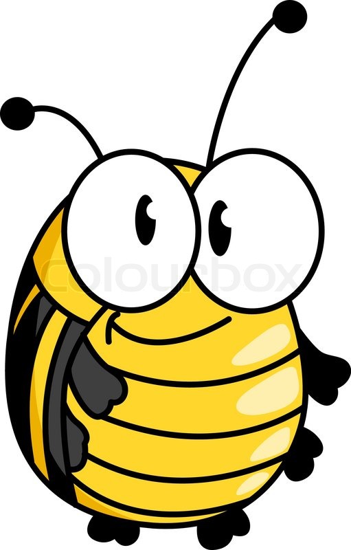 511x800 Happy Smiling Fat Little Yellow Bumble Bee With Large Googly Eyes