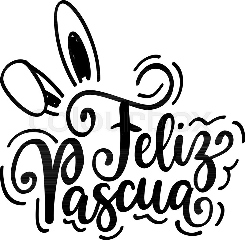800x783 Happy Easter Feliz Pascua Vector Spanish Christian Holiday Design