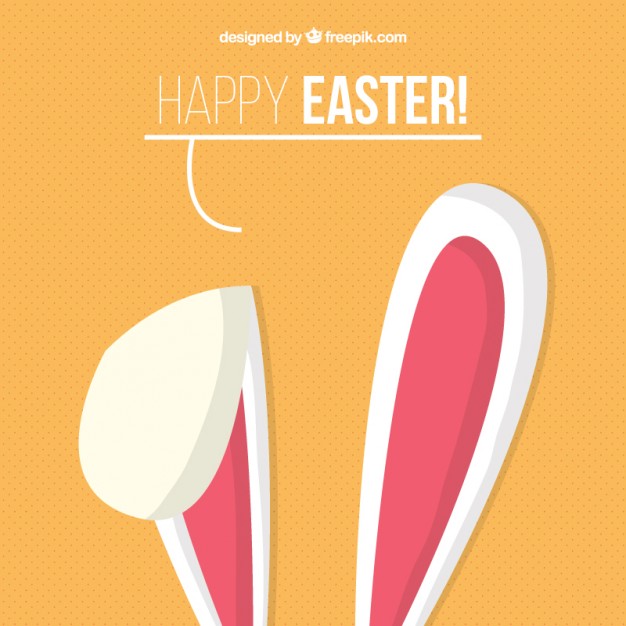 626x626 Bunny Ears Background Vector Free Download